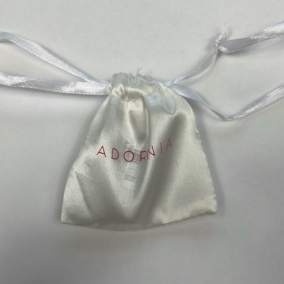 NWT Adornia Flat Hoops Earrings Silver Minimalist Stainless Steel - Picture 8 of 8